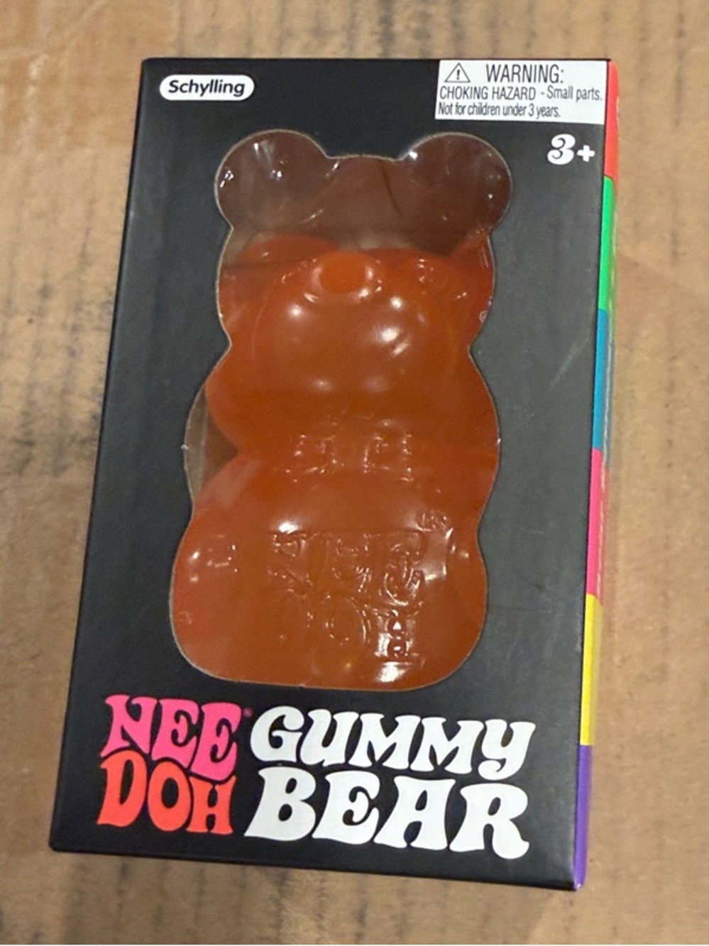 Authentic  NeeDoh Gummy Bear Stress Toy - Orange